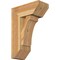 Ekena Millwork Legacy Slat Rough Sawn Bracket w/ Offset Brace, Western Red Cedar, 8"W x 18"D x 26"H BKT0806X18X26LEC06RWR - alternate 1